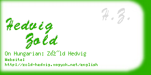 hedvig zold business card